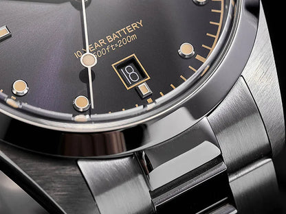 Baltany S4041 Vintage Tribute Quartz Wristwatches Enamel Dial Sapphire Crystal 20ATM Stainless Steel Bracelet Diving watches