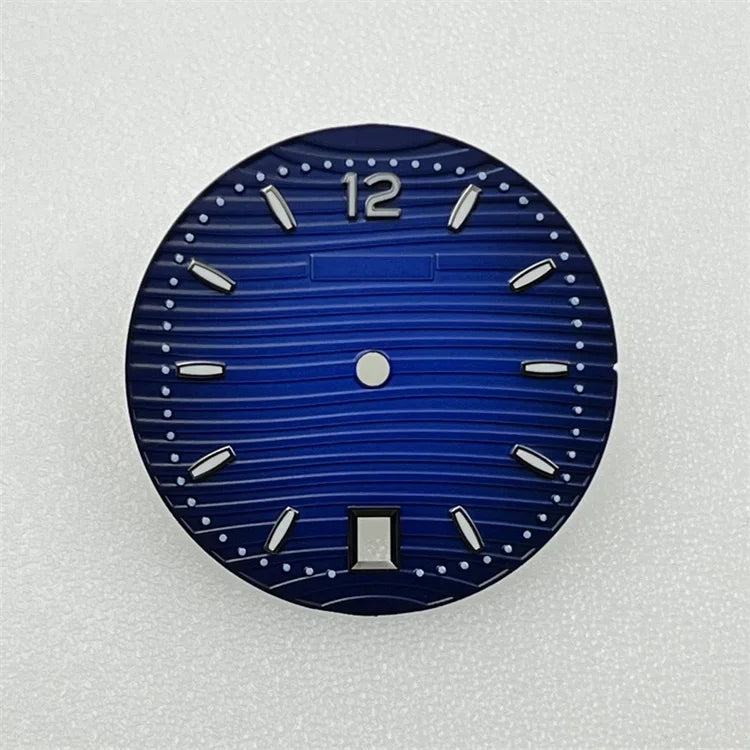 NH35 Dial PP Dial 30.5mm BGW9 Blue Luminous Watch Face for Parrot Watch Modification Accessories Fit NH35 NH36 Movement