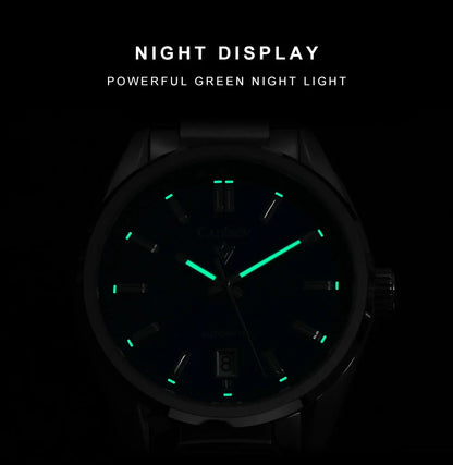 CADISEN C8227 Dress Watch Luminous NH35 AR Sapphire 10Bar 40MM