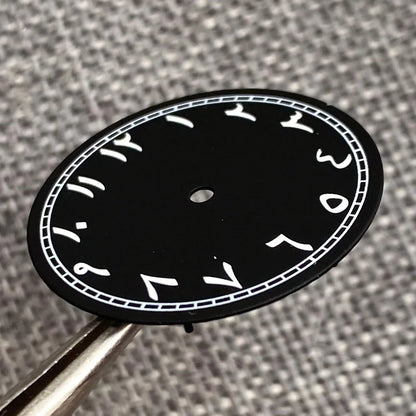 Black Sterile 29mm Watch Face Middle East Numbers for N H35 N H36 MI YOTA DG E TA2824 PT ST2130 pil ot Watch Accessories Hand