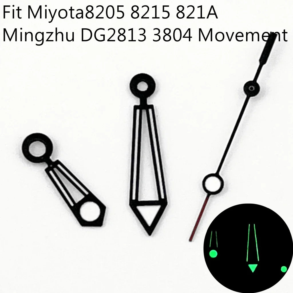 NH35 Watch Hands Green Luminous Fit NH35 NH36 ETA2824 2836 Miyota 8205 8215 N821A Mingzhu DG2813 3804 Movement Watch Accessories