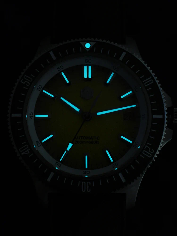 San Martin Diver SN0118G 40mm Original Design Fruit Series  NH35 Automatic 20Bar AR Sapphire BGW Luminous SN0118