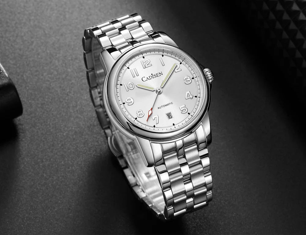 CADISEN C8235 Dress Watch 39MM MIYOTA 8215 Sapphire 5bar Luminous
