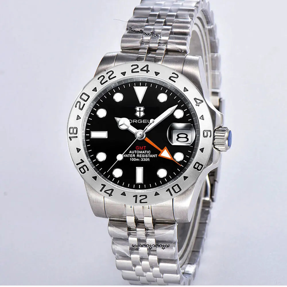 Corgeut NH34 GMT Watch CG3012B Sapphire Glass reloj hombre 39MM 10Bar