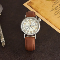 Customizable Baltany 41mm Polit Watch Man S6047 5ATM AR Sapphire Homage A-7 1935 Avigation Miyota 9122 Automatic Swiss Lume