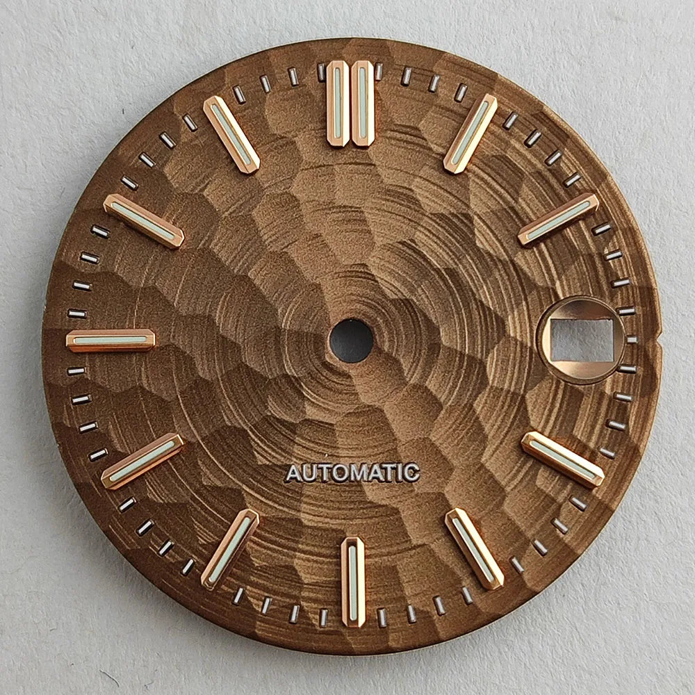 New 28.5mm NH35/NH36 dial watch dial S dial green luminous suitable for NH35/NH36 movements watch accessories repair to