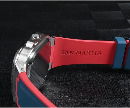 San Martin Square Watch SN0074G 40mm PT5000 Sw200  Automatic 10 Bar BGW-9 Lume
