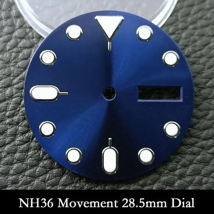 NH35 Case 42mm High-quality Yacht Master Steel Black Case NH35 NH36 Movement Case Watch Accessories Sapphire Glass 22mm Band