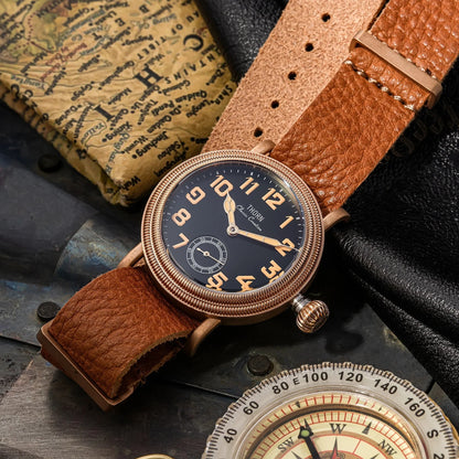 THORN T013 36mm Vintage Pilot Watch ST1700 Manual winding Sub Second Swiss luminous Sapphire