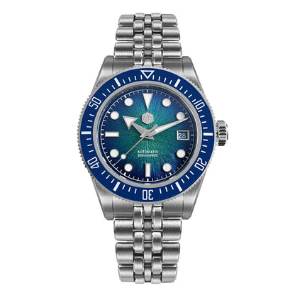 San Martin Diver SN0148G 40mm  Miyota 9015 Automatic Enamel Sunburst Dial 20bar  Ar Sapphire BGW9 Lume