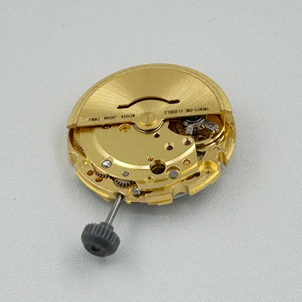 Japan Original Gold 8215 Automatic Mechanical Movement Modification Watch Mechanism 21 Jewels Miyota 8215 Golden Version 3H Date