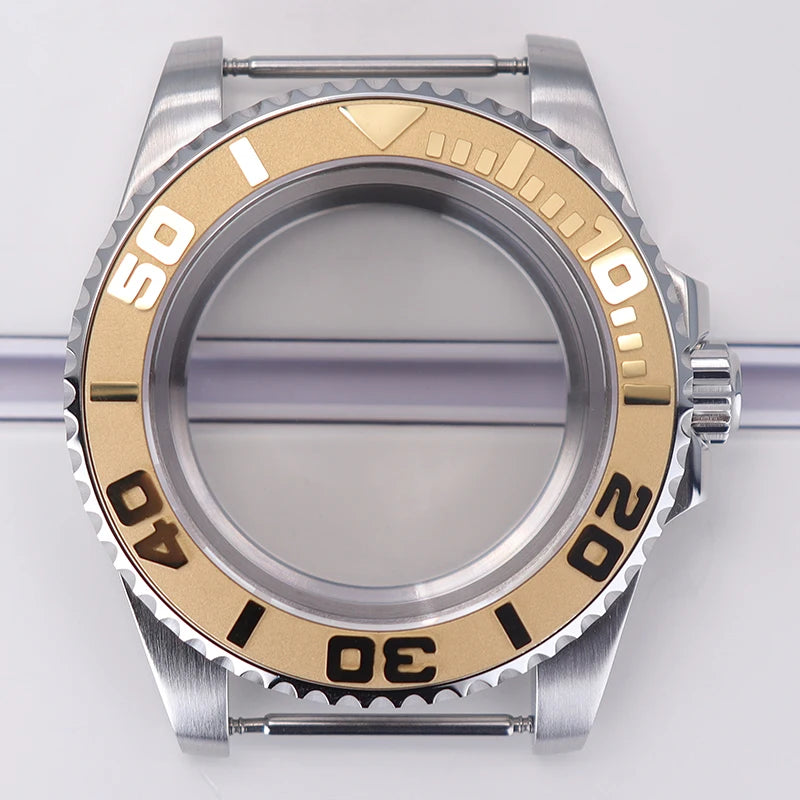 200M Diving Watch Case 40mm For Yacht-Master Seiko NH35 NH36 NH38/34 Miyota 8215 ETA2824 Movement Sapphire Glass 120clicks Bezel