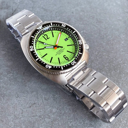 Tandorio 200m Turtle Diver Watch NH35A Fully Luminous Sapphire 20bar 44mm TD281