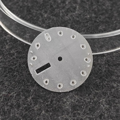 28.5mm Watch Dial Ocean Star Surface Single / Double Calendar Watch Faces Green Luminous Watch Accessory for NH35/NH36 Movement