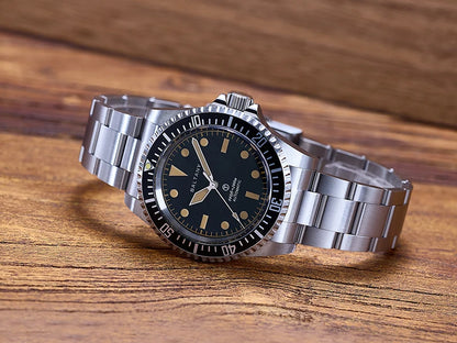 Baltany 39MM Dive Watch Man S3075 MilSubmariner Homage Watch  20Bar Waterproof Stainless Steel Bracelect NH38 Auto Sports Watch