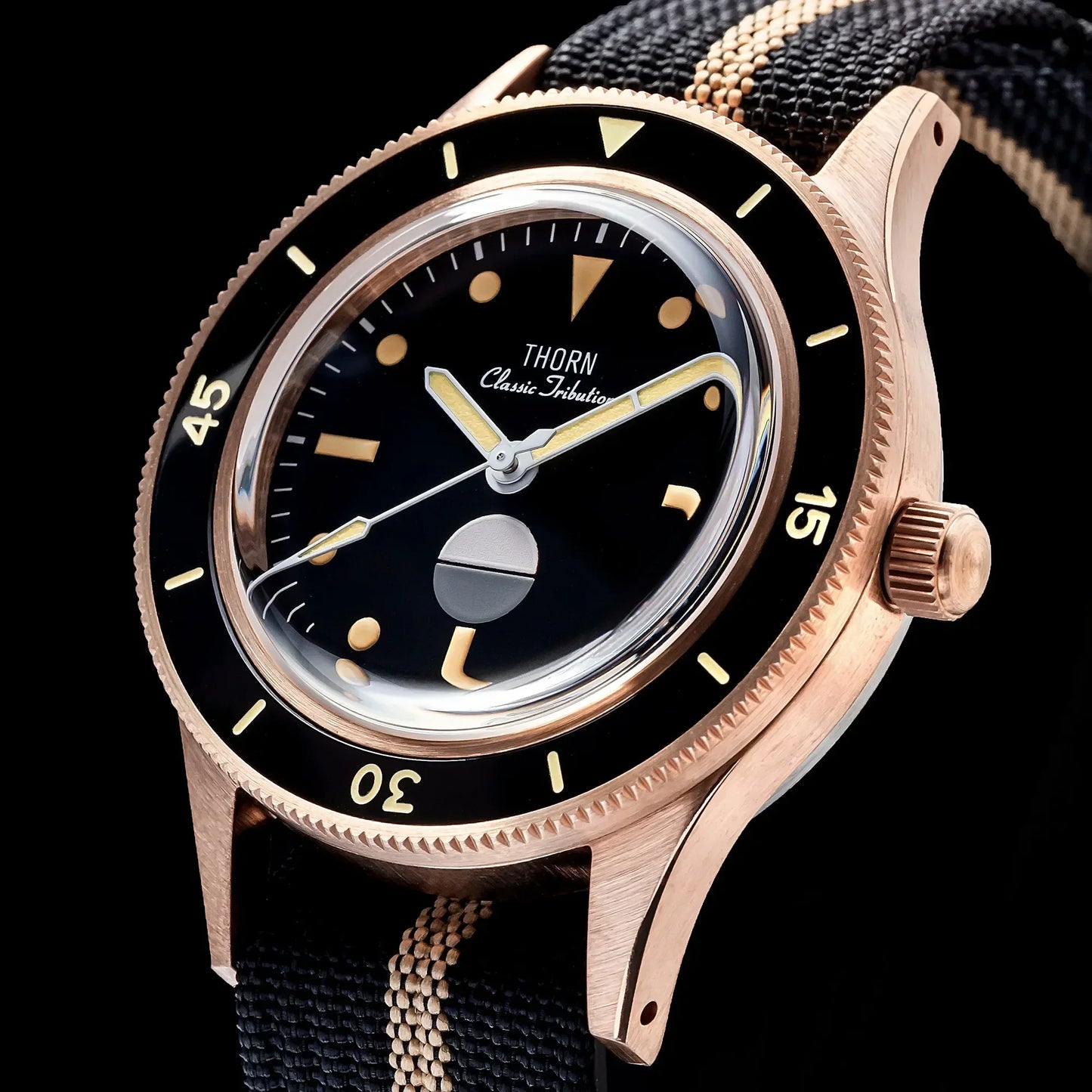 Bronze NH35 Movt 50 fathoms watch THORN SHY039 40mm EU Sapphire 20Bar