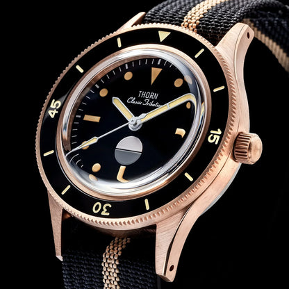 Bronze NH35 Movt 50 fathoms watch THORN SHY039 40mm EU Sapphire 20Bar