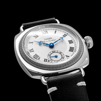 Thorn T002  Retro Square Sub Second 36mm Sapphire Glass VD78 Quartz Movement 10bar