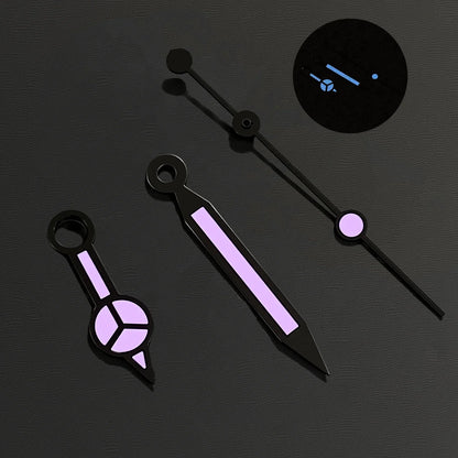 NH35 38-30.5mm bezel insert red Hands Watch Hands Blue Green Luminous Red Green Blue Hands For NH35/36/4R/7S Movement Watches Parts