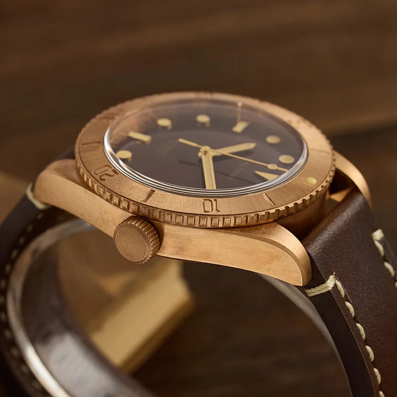 Baltany 44MM Bronze Diving Watch Man S3016 Luxury Sports Watch Super Luminous 20ATM Waterproof NH38 Automatic Mechanical Watches