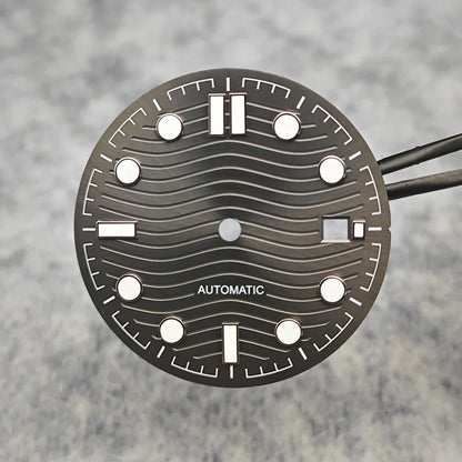 31mm Watch Dial Watch Parts Retrofit Green Luminous Faces for 2813/8215/821A/2836 Automatic Movement Dial Repair Parts