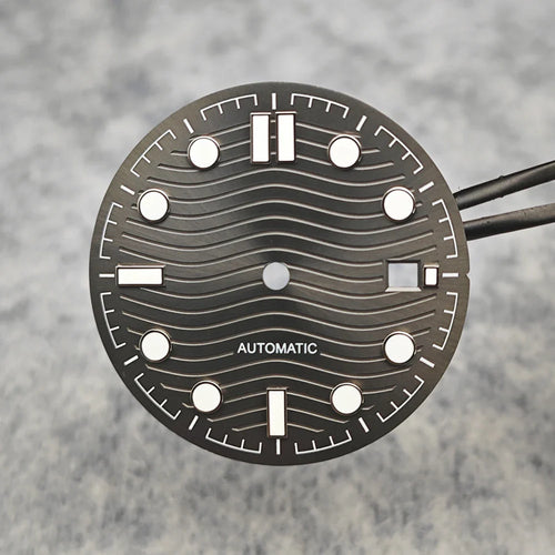 31mm Watch Dial Watch Parts Retrofit Green Luminous Faces for 2813/8215/821A/2836 Automatic Movement Dial Repair Parts