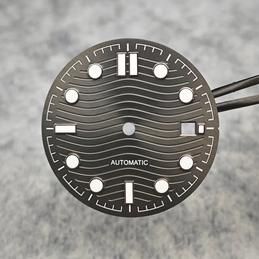 31mm Watch Dial Watch Parts Retrofit Green Luminous Faces for 2813/8215/821A/2836 Automatic Movement Dial Repair Parts