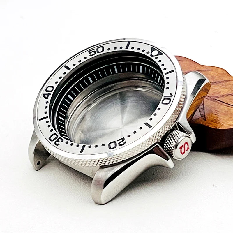 NH34 NH35 Case SKX007 Watch Cases fit for NH35 NH36 7S26 Movement Crown at 3.0 Click Spring NH35 Mod Seiko SKX007 Watch Case