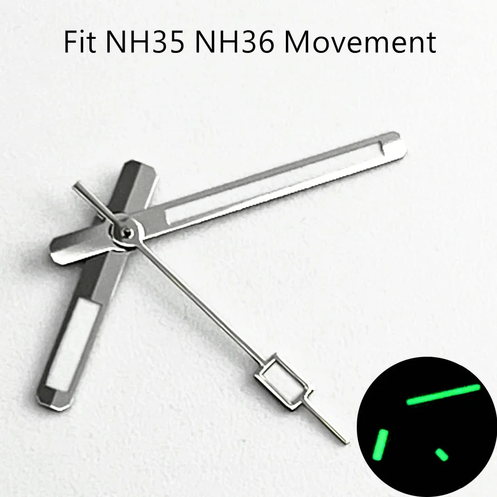 NH35 Luminous Watch Hands Fit NH35 NH36 PT5000 ETA2836 2824 DG2813 3804 Miyota8215 8205 821A Movement Watch Accessories