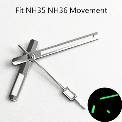 NH35 Luminous Watch Hands Fit NH35 NH36 PT5000 ETA2836 2824 DG2813 3804 Miyota8215 8205 821A Movement Watch Accessories