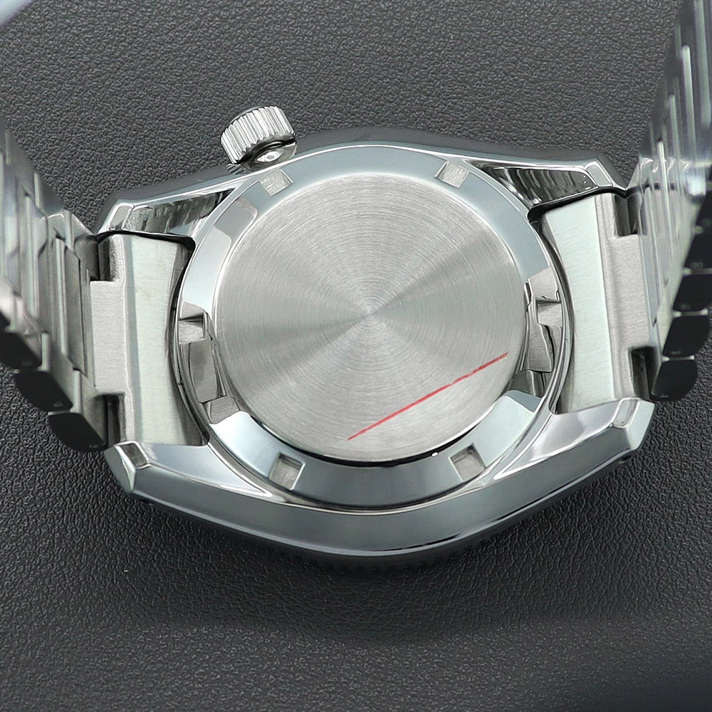42mm Silvery Men's Watch Cases Bracelet Sapphire Glass For NH35 NH36 NH34 NH38 NH70 Movement NH35 Cases 28.5mm Dial Mod SPB185