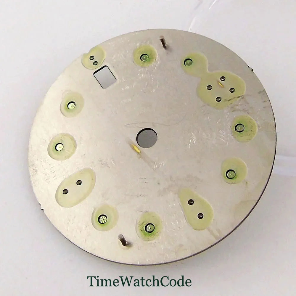 31mm Wave Dial Watch Face Hands Fit for NH35A ETA 2824 PT5000 ST2130 Miyota 8215 821A DG2813 3804 Movement Date Luminous Dial