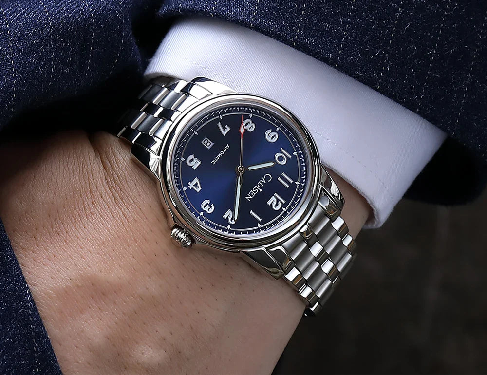 CADISEN C8235 Dress Watch 39MM MIYOTA 8215 Sapphire 5bar Luminous