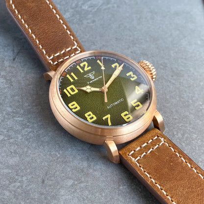 Tandorio TD125B NH35 / PT5000 47mm Big Face 10ATM CUSN8 Solid Bronze  Sapphire