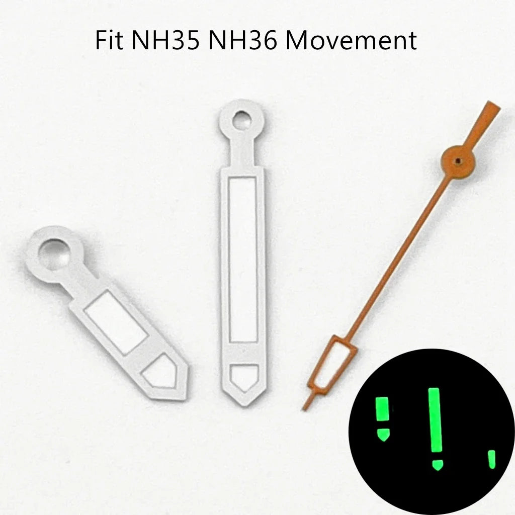 ETA Hands Silver Watch Lume Hands Fit NH35 NH36 PT5000 ETA2836 2824 DG2813 3804 Miyota8215 8205 821A Movement Watch Accessories