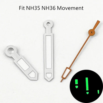 ETA Hands Silver Watch Lume Hands Fit NH35 NH36 PT5000 ETA2836 2824 DG2813 3804 Miyota8215 8205 821A Movement Watch Accessories