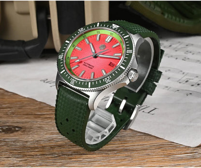 San Martin Diver SN0118G 40mm Original Design Fruit Series  NH35 Automatic 20Bar AR Sapphire BGW Luminous SN0118