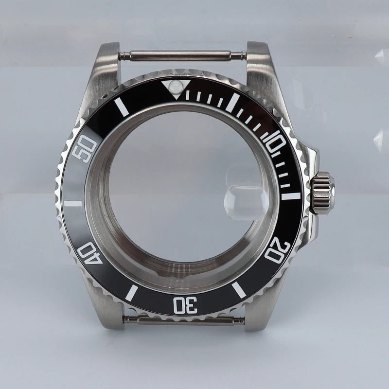 NH35 40mm SUB Black Ceramic Insert Watch Case Sapphire For NH34 NH35 NH36 NH38 4R36 Miyot8215 ETA2824 Movement 20ATM Waterproof