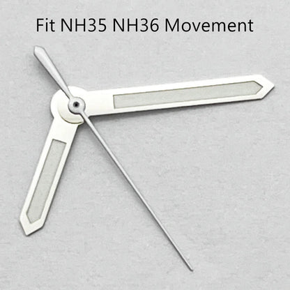 Wide NH35 Watch Hands Green Luminous Fit NH35 NH36 PT5000 ETA2836 2824 DG2813 3804 Miyota8215 8205 821A Movement Watch Accessories