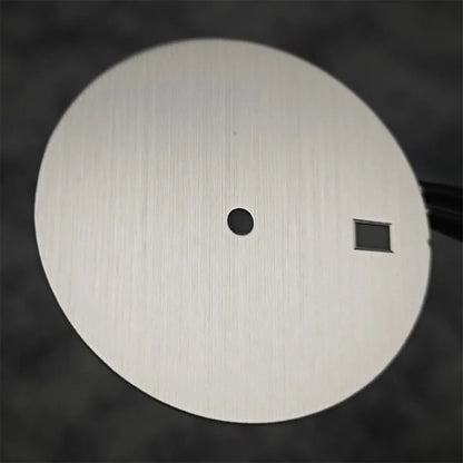30.5mm Solid Color Watch Dial for NH35 Movement Vertical Pattern Mechanical Watch Faces DIY Watch Repair Accessories