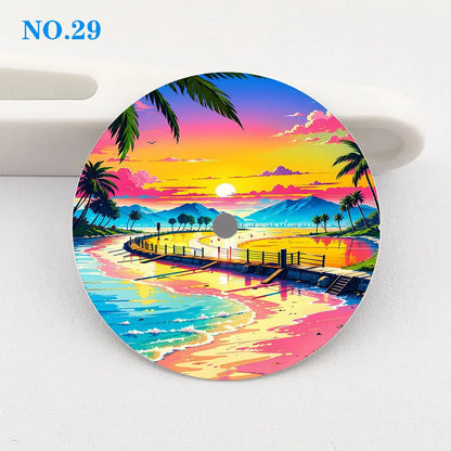Watch dial 28.5mm dial NH35 dial creative color-printed series dial is suitable for NH35/36 movement watch accessories