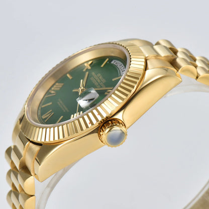 Day-Date Miyota 8285 automatic watches TDD002 Sapphire 10Bar 39MM custom watch