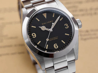 Baltany 36MM 1963 Explorer Watch Man S4066 Sapphire 200M Waterproof Stainless Steel Bracelect Vintage NH38 Auto Dress Watches