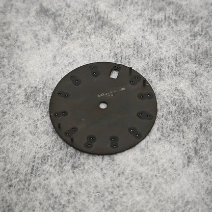 28.5mm Watch Dial C3 Green Luminous Wave Pattern Watch Faces Watches Replacement Accessories for NH35/ NH36/ NH34 Movement