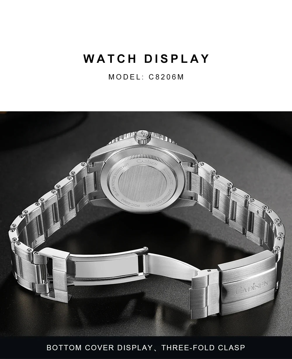CADISEN C8206 BB58 Mod 38mm Diver NH35 Mechanical Sapphire 20 Bar Sapphire