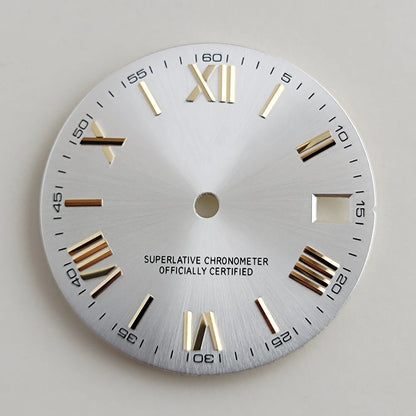28.5mm NH35 dial Roman dial S Dial Modified Dial for NH35/NH36 Automatic Movement Watch accessories
