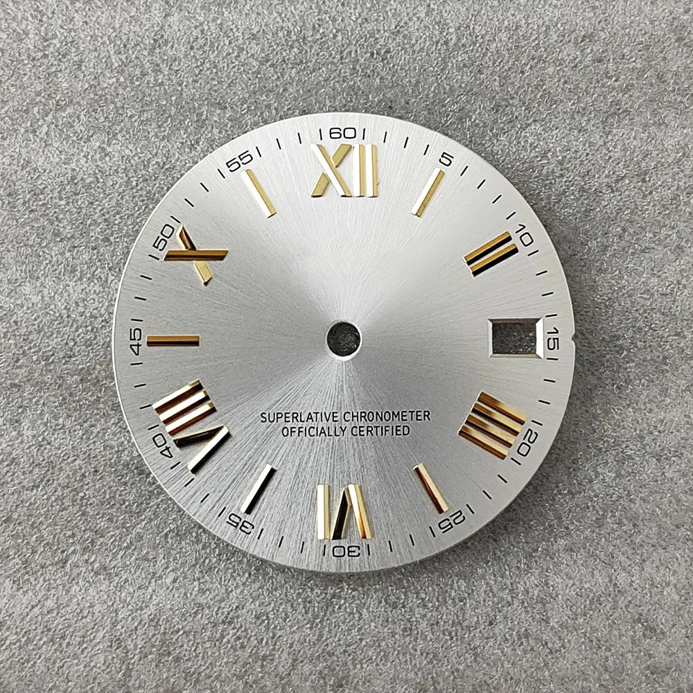 28.5mm NH35 dial Roman dial S Dial Modified Dial for NH35/NH36 Automatic Movement Watch accessories