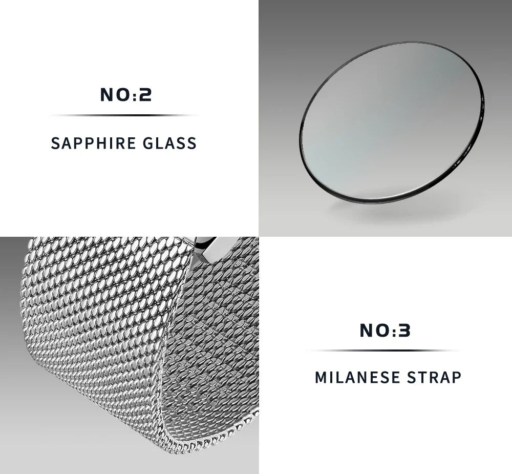 Cadisen C8221 Minimalist Watch Miyota 8215 AR Sapphire C3 Lume 40MM 5Bar