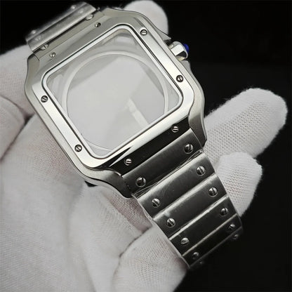 Square NH35 Watch Dial Set NH35 Roman Numeral Dial + Watch Needle New Square Watches Accessories for NH35 NH36 Movement