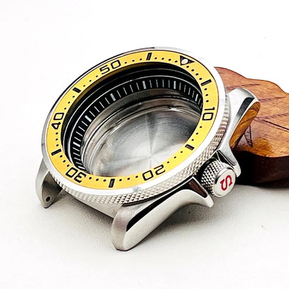 NH34 NH35 Case SKX007 Watch Cases fit for NH35 NH36 7S26 Movement Crown at 3.0 Click Spring NH35 Mod Seiko SKX007 Watch Case